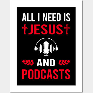 I Need Jesus And Podcast Podcasts Posters and Art